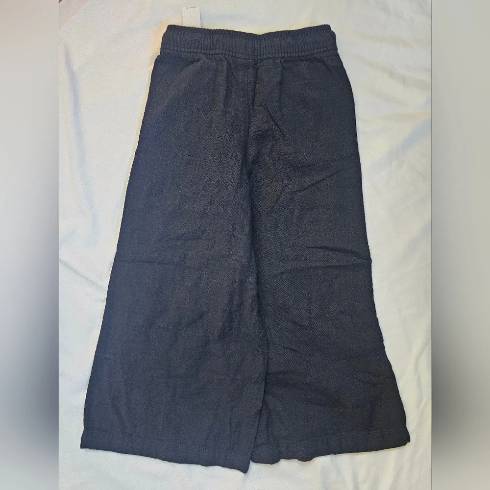Old Navy Black Loose High-Waisted Wide-Leg Pants- Small (6/7)- NWT